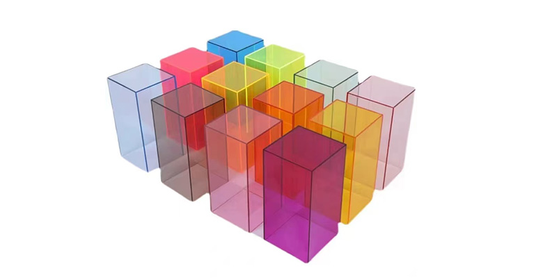 Hộp Acrylic màu sắc