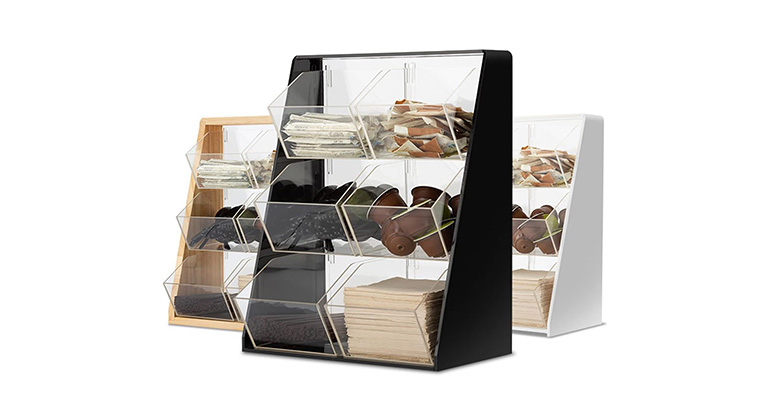 Hộp lưu trữ acrylic cho túi cà phê trà