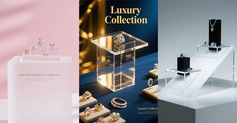 أكريليك المجوهرات عرض الوقوف