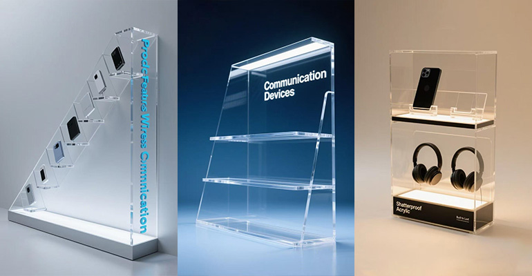 أكريليك المنتج الإلكتروني عرض الوقوف