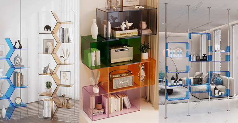 رف تخزين الاكريليك