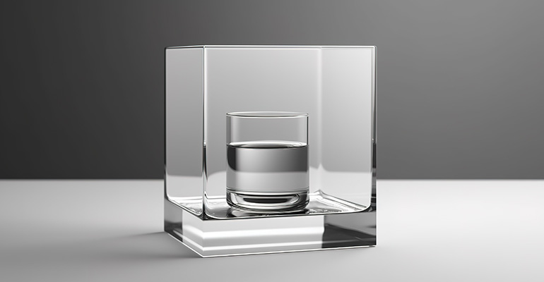 حالة عرض الاكريليك