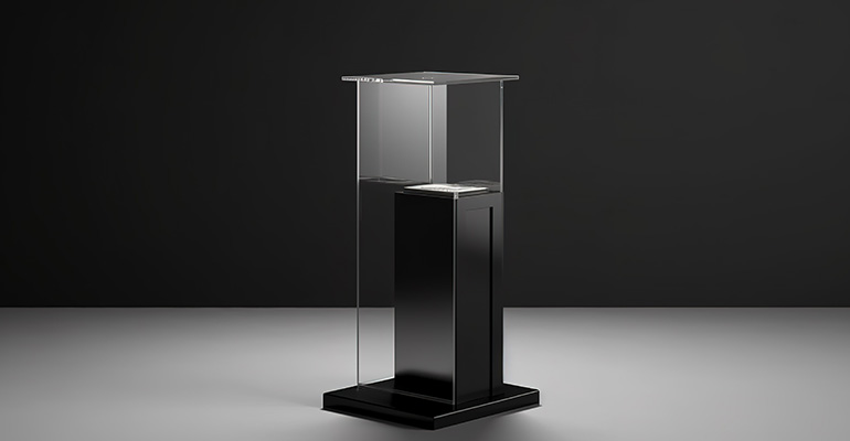 حالة عرض الاكريليك