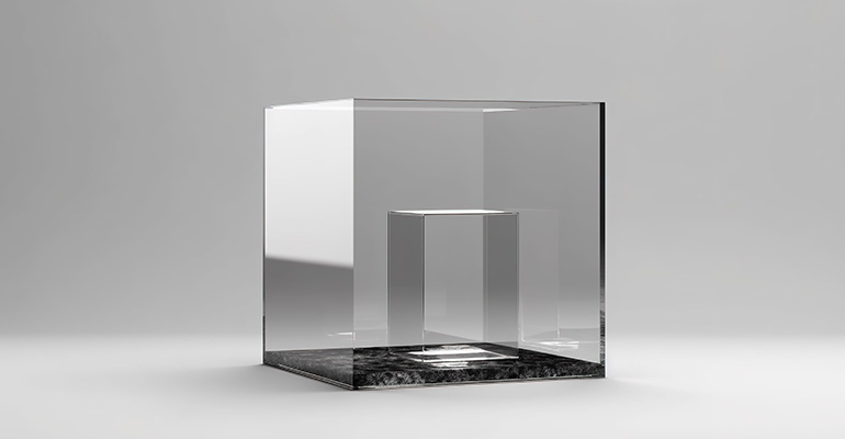 حالة عرض الاكريليك