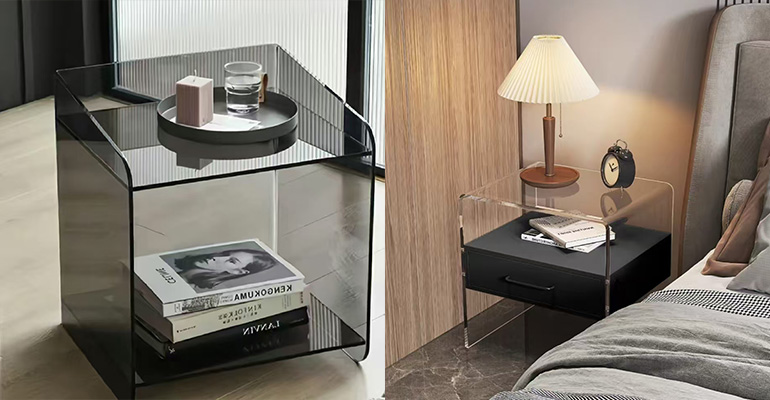 طاولة السرير الاكريليك