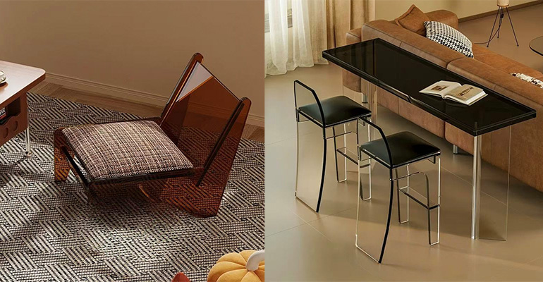 طاولات وكراسي الاكريليك